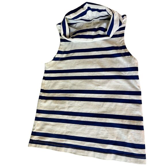 Maeve‎ by Anthropology Sleeveless Nautical Stripe Mock Neck size XS - Picture 1 of 7